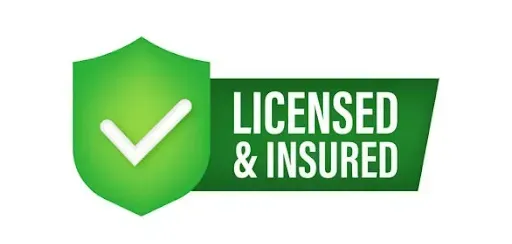 Licensed and insured shield
